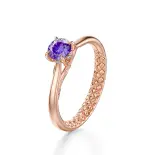 Pierścionek z różowego złota z tanzanitem AJPZ_151 Pierścionek z różowego złota z tanzanitem AJPZ_151